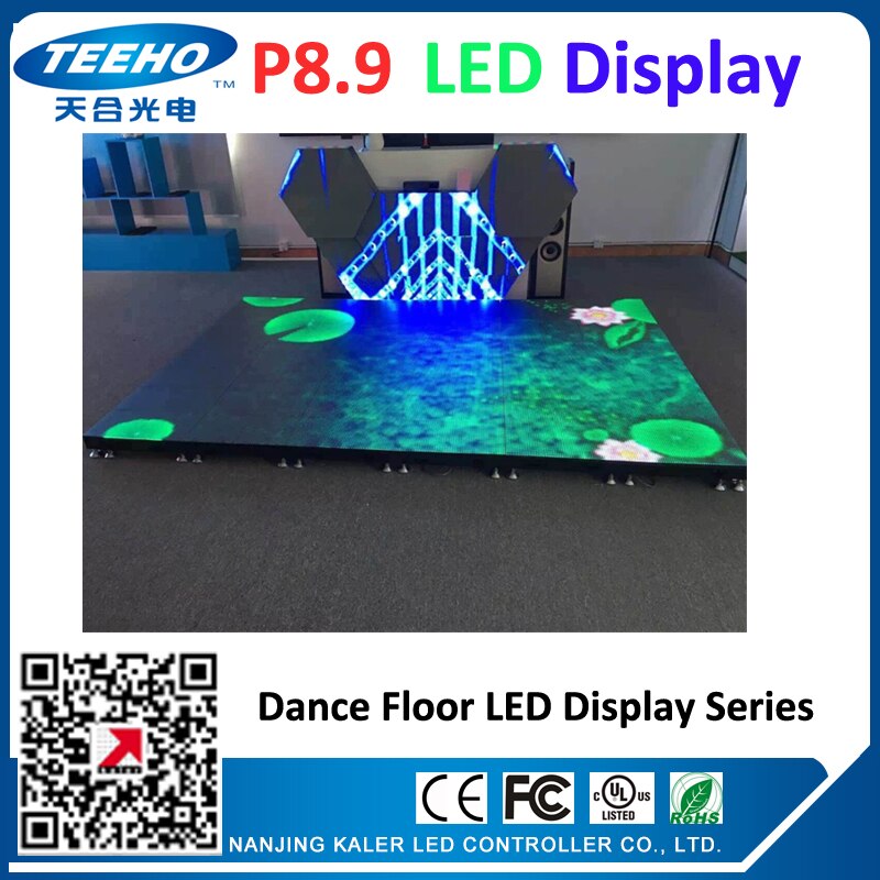 high level dancing P8.9 led dance floor LED display screen led videowall large playing video screen led advertising boards stage