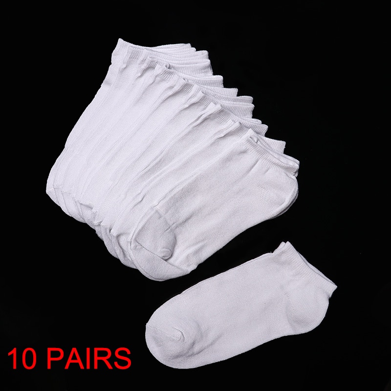 10 Pairs Women Socks Breathable Socks Solid Color Boat socks Comfortable Cotton Ankle Socks White Black Gray