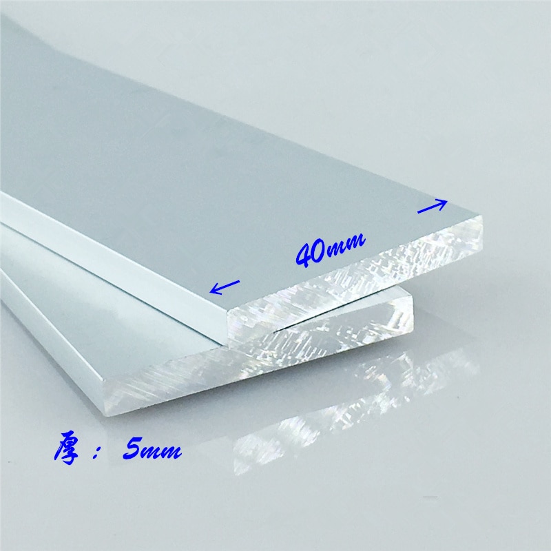 Aluminium alloy plate 5mmx40mm article aluminum 6063-T5 oxidation width 40mm thickness 5mm length 100mm 1pcs
