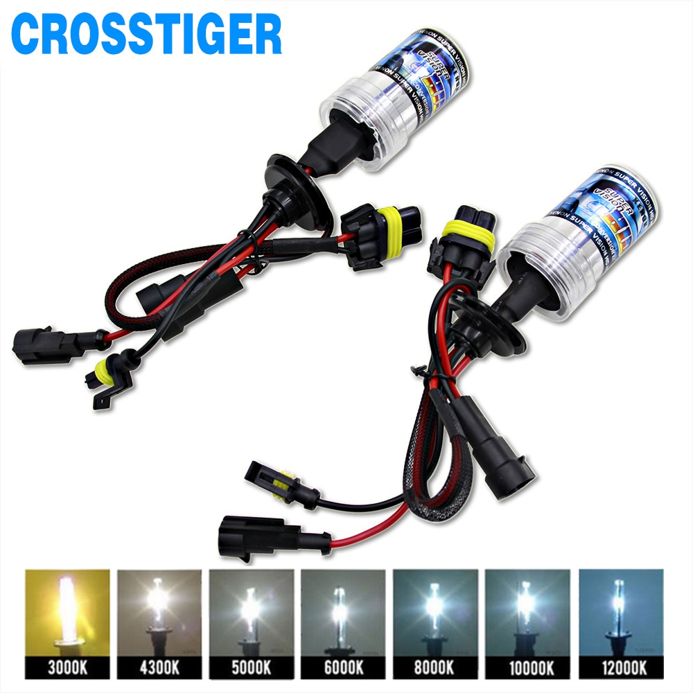 2pcs 12V 55W Xenon H7 HID Conversion Kit H1 H3 H11 9005 Bulb Auto Car Headlight Lamp 3000k 4300k 5000K 6000k 8000K 12000K