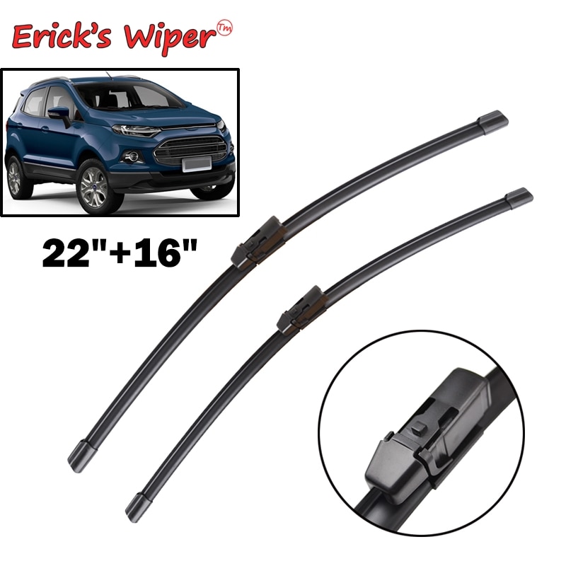 Erick's Wiper LHD & RHD Front Wiper Blades For Ford Ecosport 2013 2014 2015 Windshield Windscreen Front Window 22''+16''