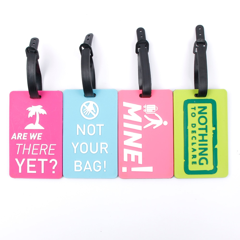 New Suitcase Luggage Tags Identifier Label ID Address Holder Environmental Protection Cover Luggage Tag Travel Accessories