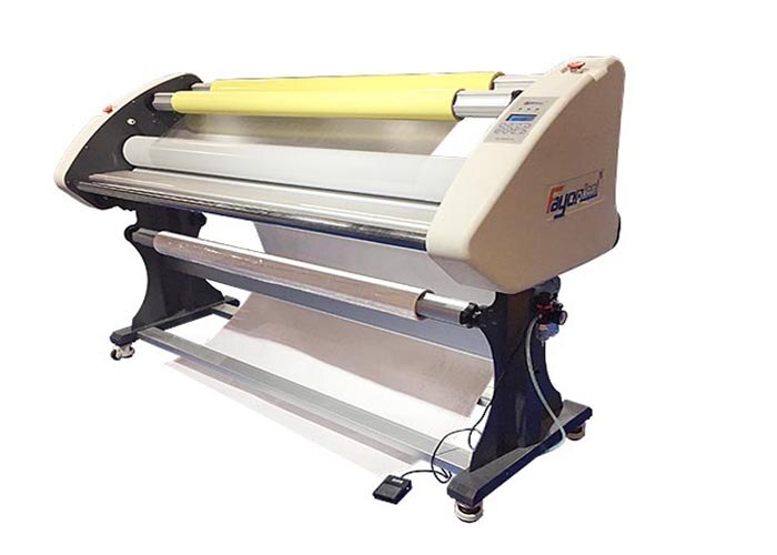 FY-1600SE Linerless film hot laminating machine for laminating sticker ,bakclit and paper board