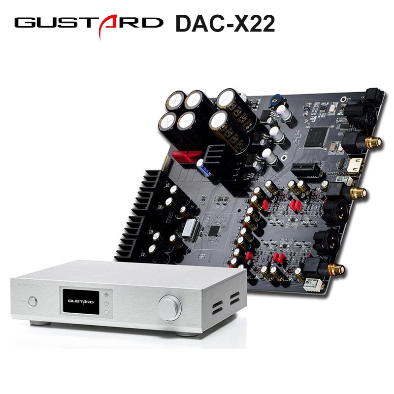 GUSTARD DAC-X22 ES9038PRO I2S XMOS HiFi DAC PCM384K DSD512 DOP Decoder