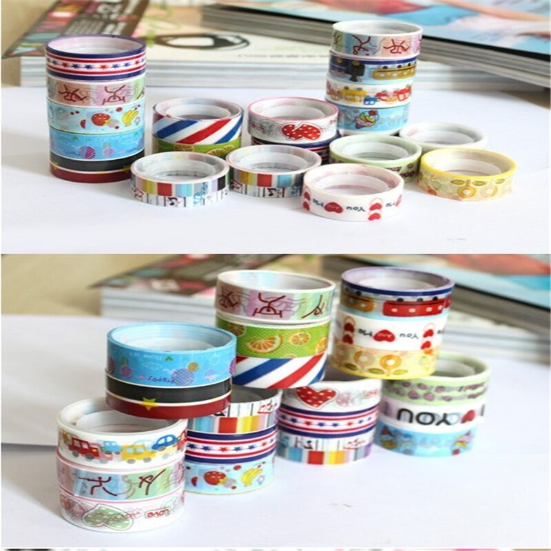 J016 handmade DIY Korean Edition color dreamy super cute cartoon tape and small adhesive tape with small gift Exquisite