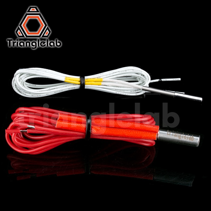 trianglelab 104GT-2 Thermistor Cartridge and Heater Cartridge for E3D hotend v6 heater block for Volcano heater block