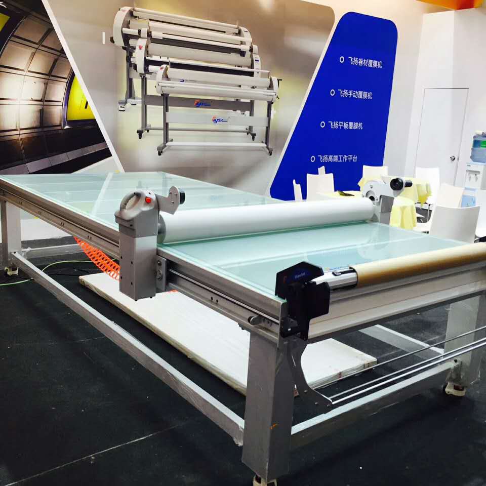 Flatbed Applicator , Hot And Cold Lamination Machine For Sign Graphic Making