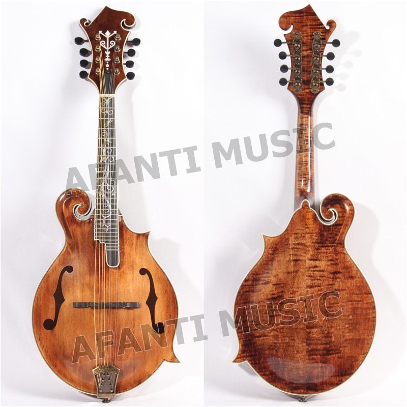 Afanti Solid Spruce top / Flamed Maple Back & Sides / Afanti Mandolin (AMB-217)