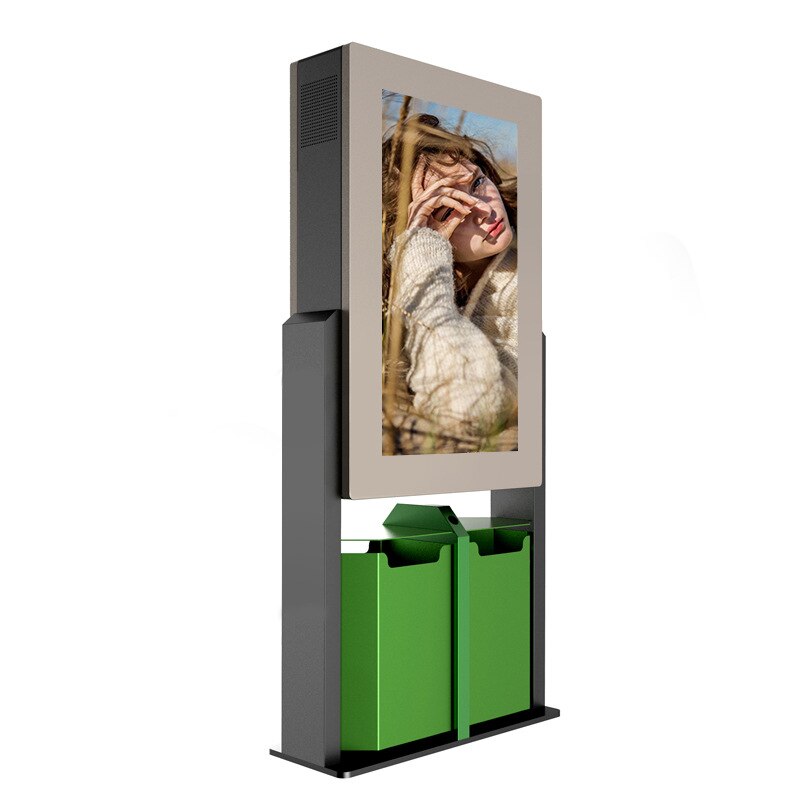 42 46 55 65 84 inch outdoor waterproof PC built in ad digital signage with single/double sided 2000nits lcd HD 1080p display