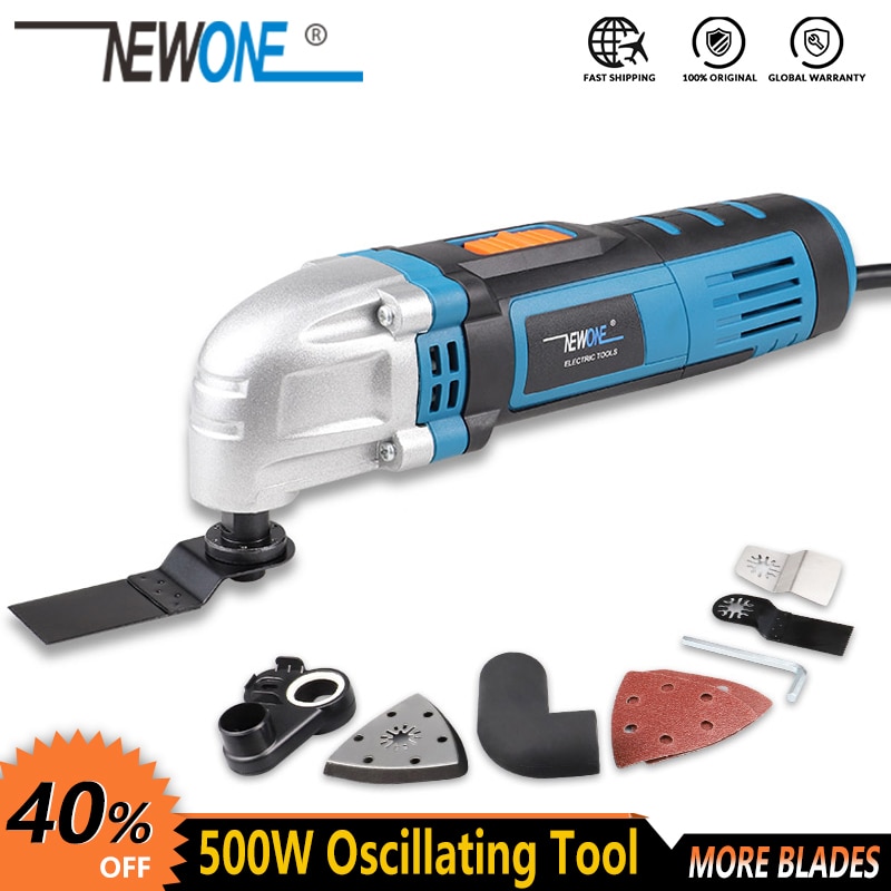 NEWONE Multi-function Power Tool Electric Trimmer Renovator saw 500W cutter Oscillating Tool with handle multi purpose blades