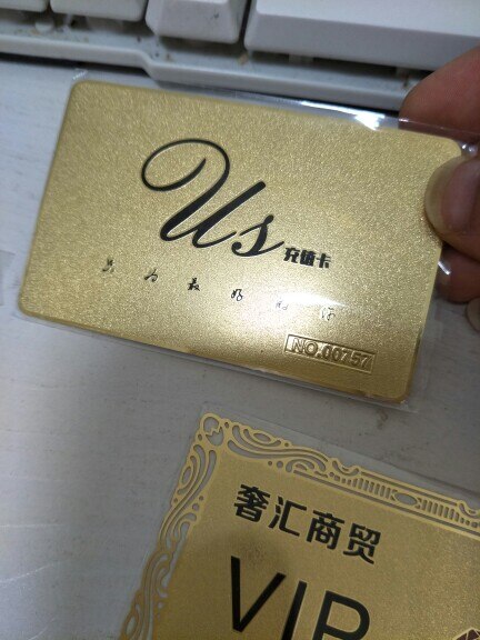 High Quality Wholesale Custom Embossed Gold Metal Business Cards