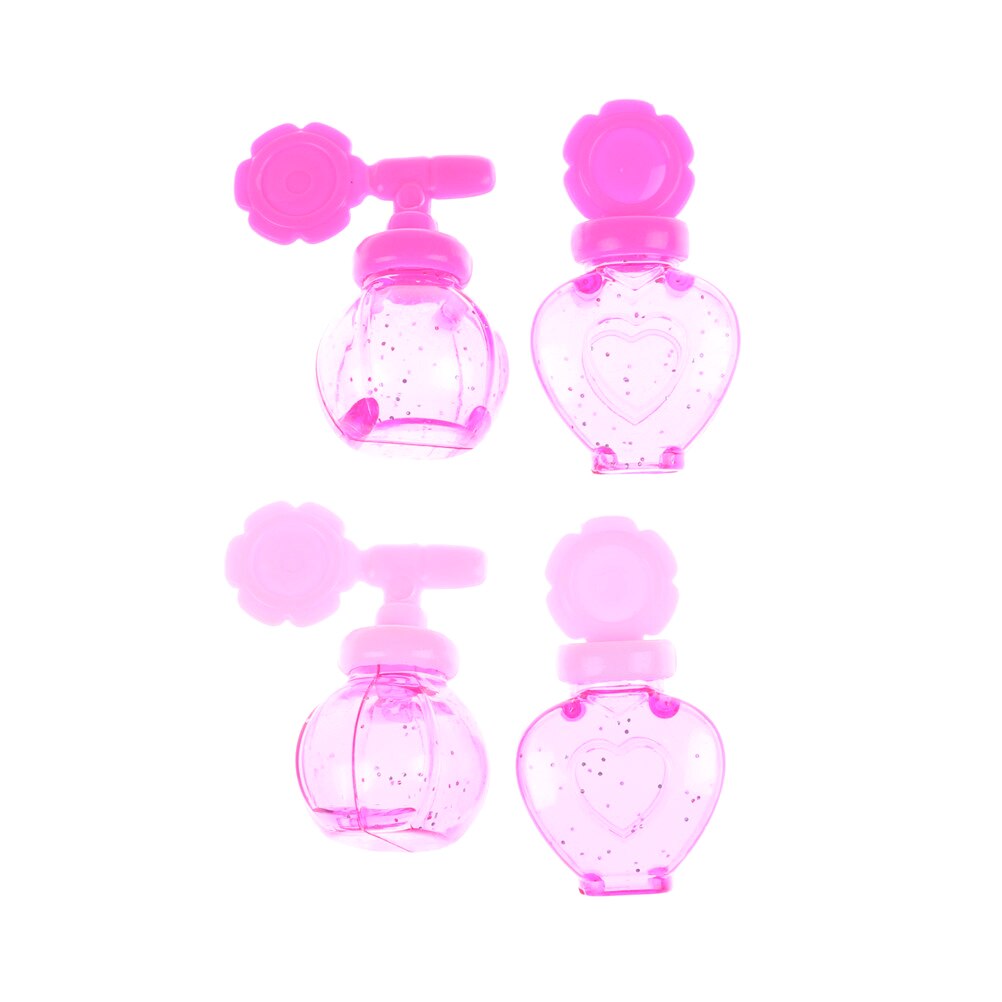 Girls Cosmetics Toys Perfume Makeup Water Bottles Brushes Eye Shadow Box Shopping Cart Makeup Set For Dolls 1Set