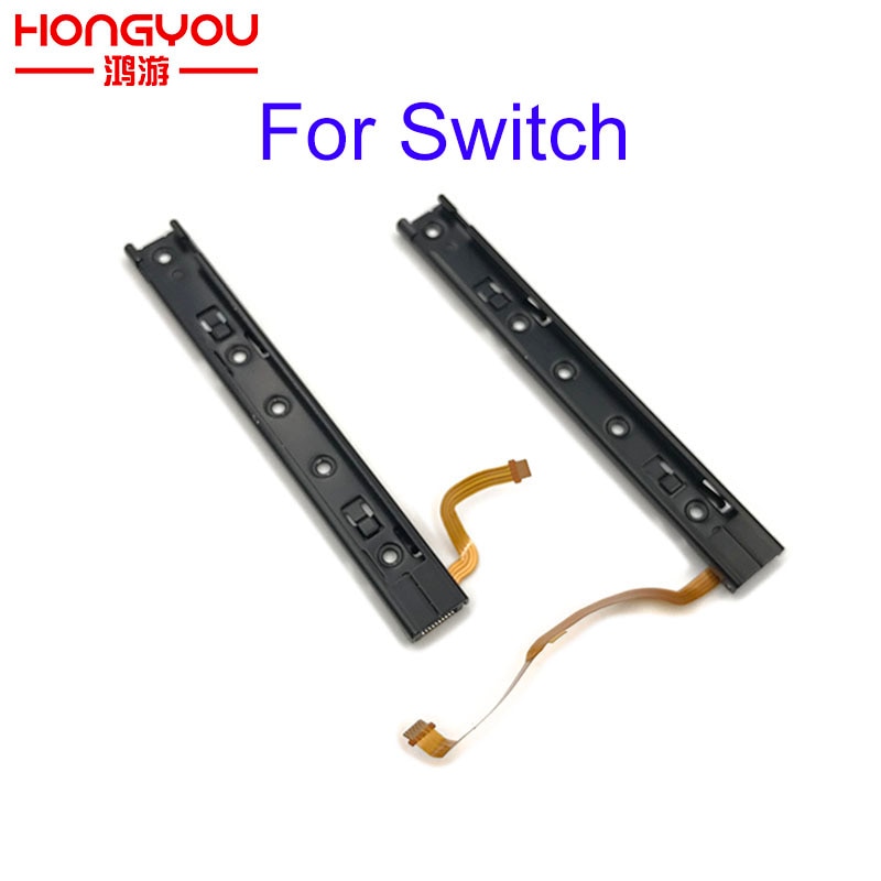 Original Repart Part Right and left Slide rail With Flex Cable Fix Part For Nintendo Switch Console NS rebuild track
