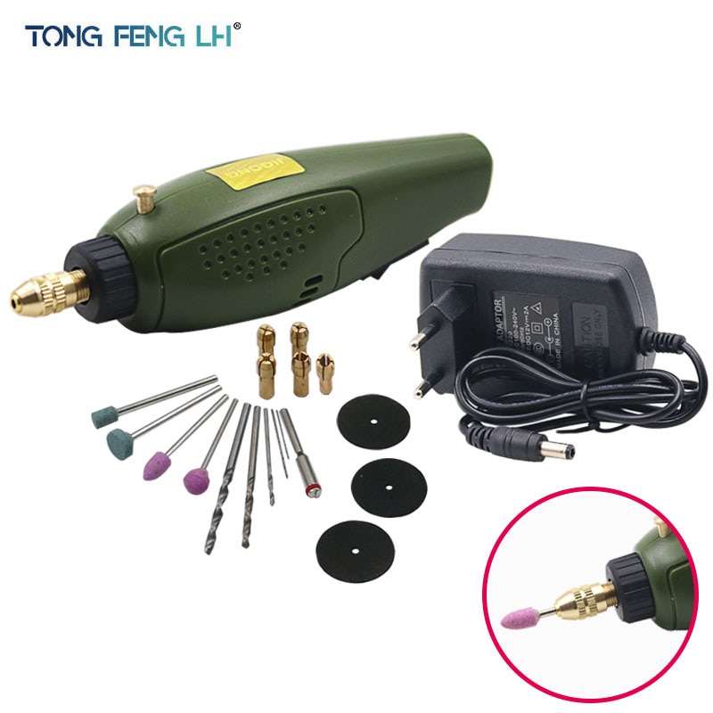 12V DC Grinder Tool Mini dremel drill Electric Grinding Set for Milling Polishing Drilling Cutting Engraving Dremel Accessories