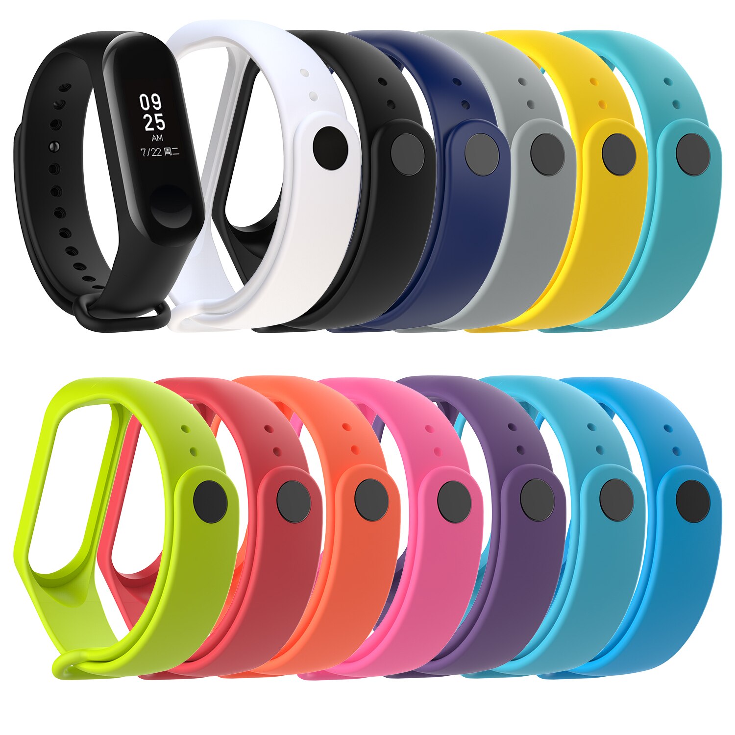 Mi Band 3 4 Bracelet For Xiaomi Mi Band 3 4 Strap Bracelet Wristband Straps Replacement Silicone Watchband Accessories