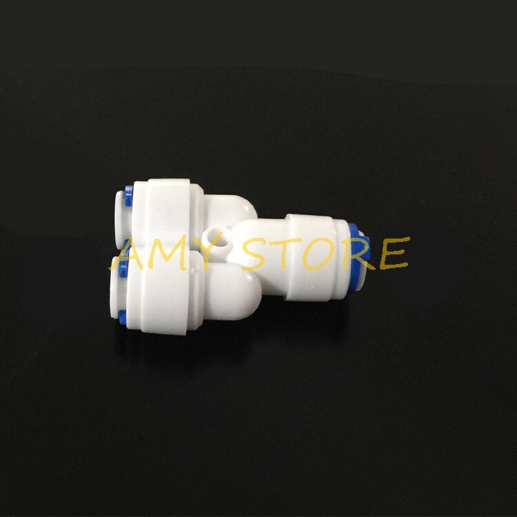 1/4" x 1/4" x 1/4" Push In Fitting Type Equal Y quick connection RO Water Connector Aquarium Water Filter Reverse Osmosis System