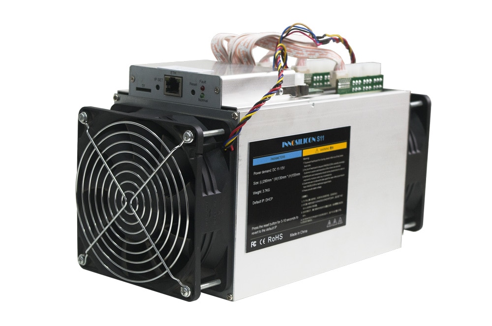 The Newest Innosilicon S11 SiaMaster 3.83TH/S 1380W SIACOIN Blake2b Asic Miner Better Than Antminer A3