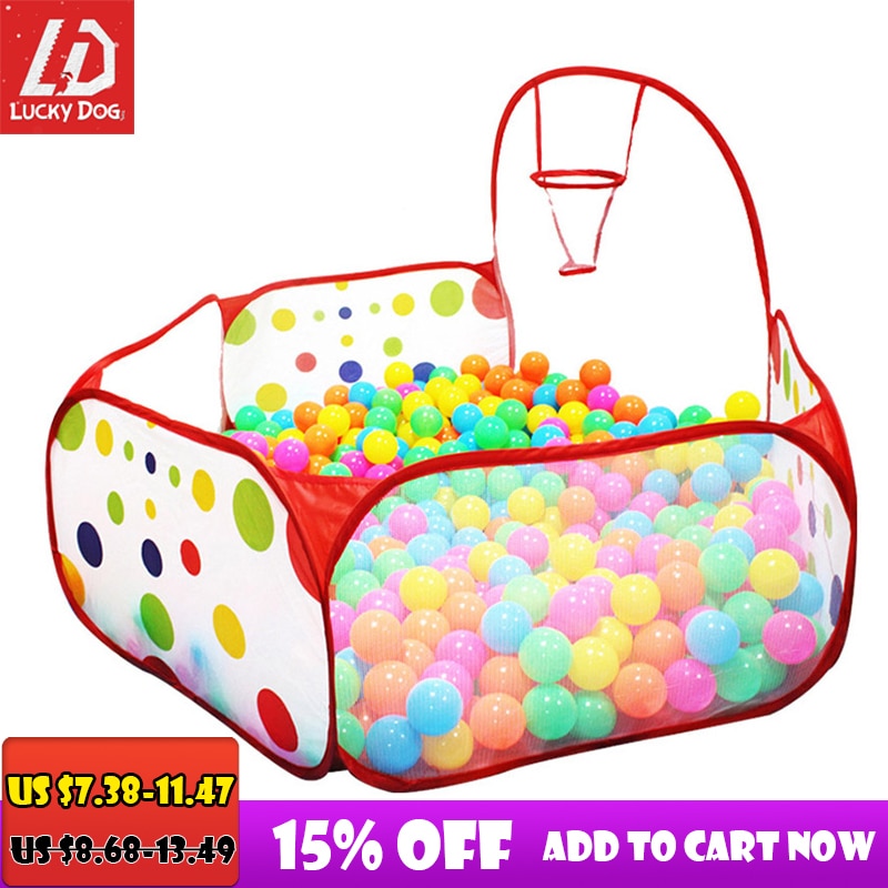 Ball Pool Pit With Basket Ocean Ball Playhouse Baby Playpen Tent Outdoor Toys For Children Foldable Ballenbak Gifts Summer Part