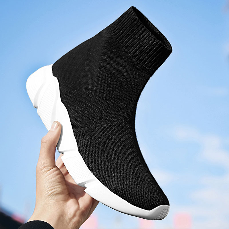 MWY Breathable Ankle Boot Women Socks Shoes Female Sneakers Casual Elasticity Wedge Platform Shoes zapatillas Mujer Soft Sole