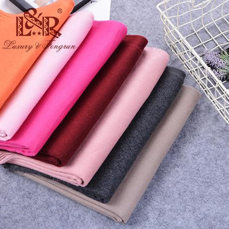 2020 Winter Cashmere Women Scarf Female Luxury Brand Scarves Lady Tassel Bandana Women Solid Shawl Wraps Foulard Tippet Pashmina