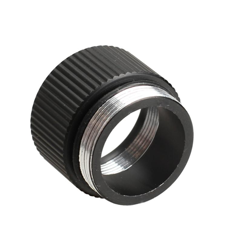 1pcs Black Rechargeable Extension Ring Tube Joint Adapter for Bright Flashlight 18650 Lithium Battery Lamp Holder Converter