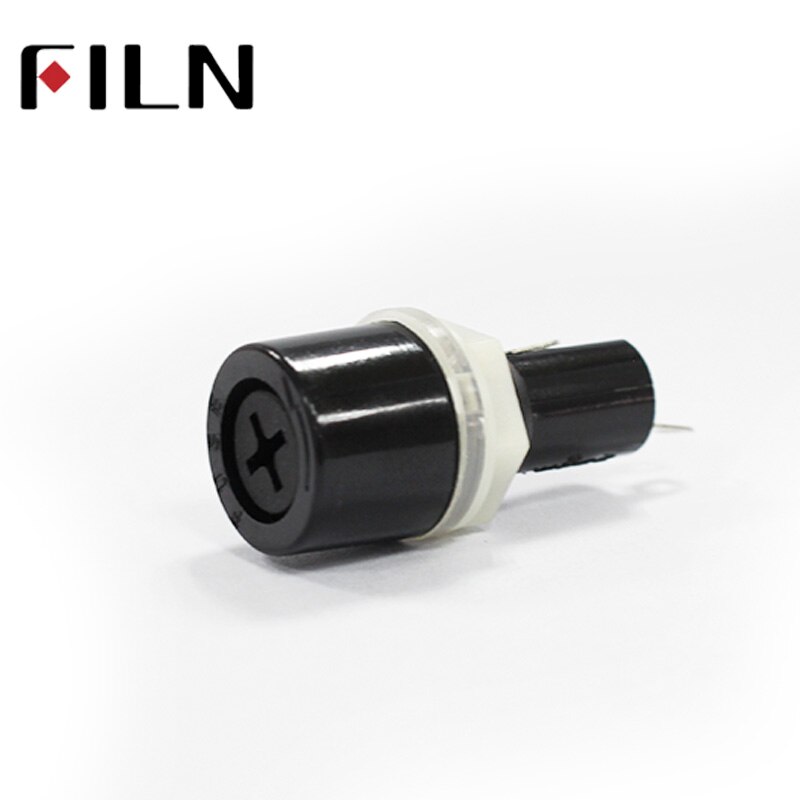 Round Cross Screw Type 5*20mm Glass Fuse Holder