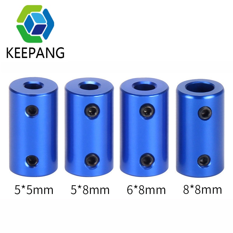 Blue Flexible Shaft Coupler Aluminum Alloy Coupling Bore 5mm 8mm 3D Printer Parts Flexible Shaft Coupler Screw For Stepper Motor