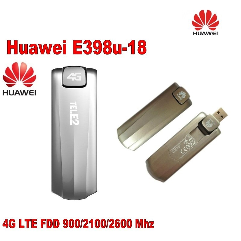 100pcs/Lots Brand New Original LTE 100Mbps 4G LTE Modem HUAWEI E398U-18
