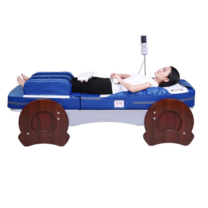 HFR-168-1F Split-body Leg Airbag Pressure Electric Kneading Full Body Roller Massage with Carbon Fiber Heating Jade Massage Bed