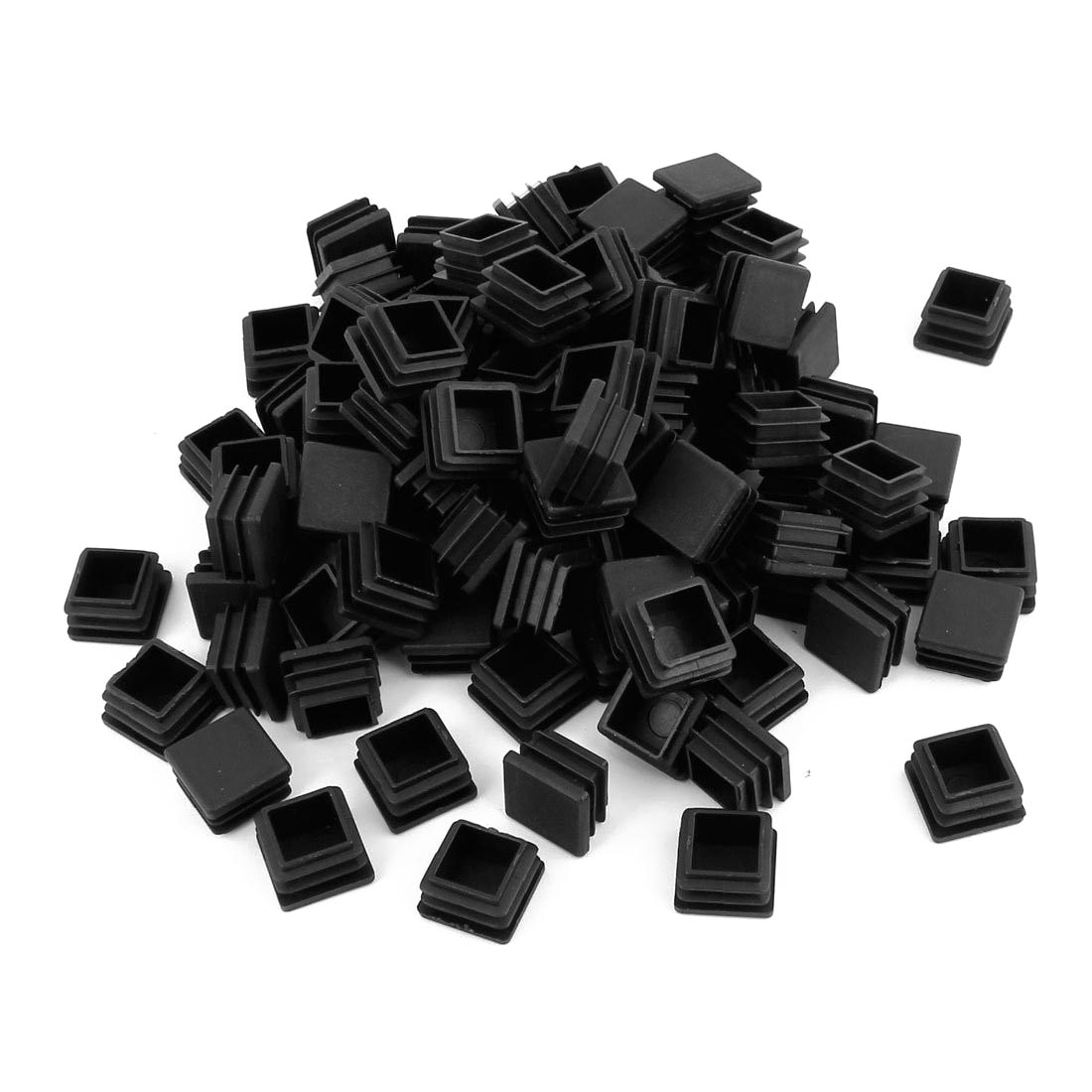 Hot Sale Chair Leg Plastic Blanking End Cap Square Tube Insert Black 20mmx20mm 50pcs