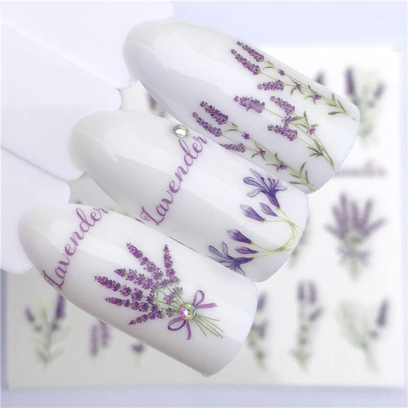 ZKO 2020 NEW Designs Lavender/Flower/Flamingo Noble Necklace Designs For Nail Art Watermark Tattoo Decorations