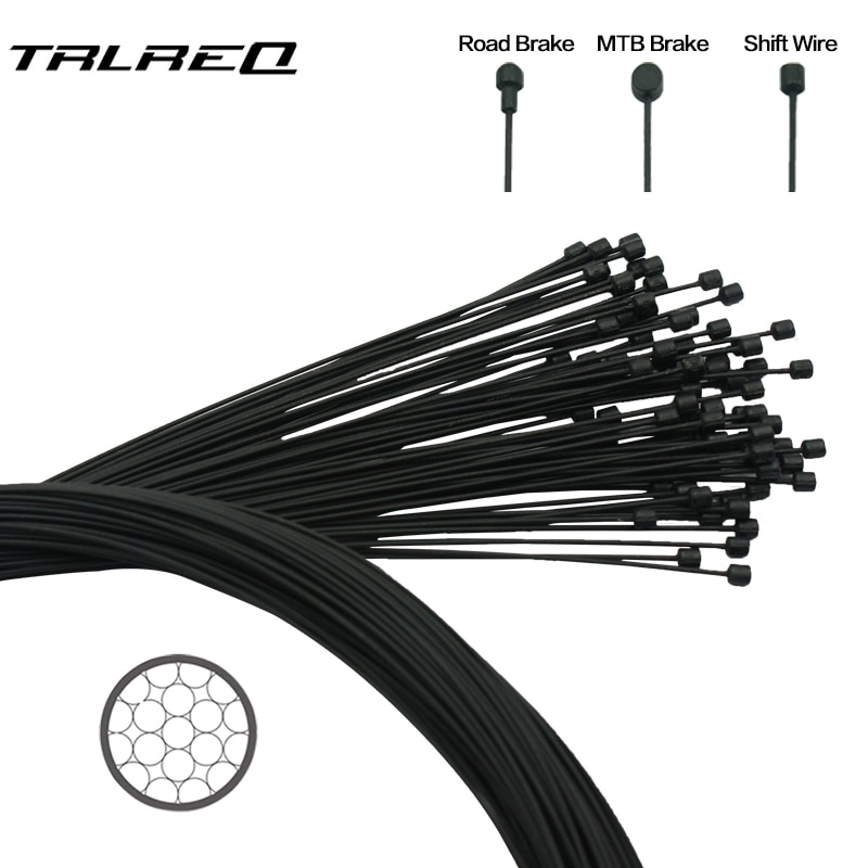 1pc Coated Wire For Bicycle MTB Road Bike Shifter Brake Front Rear Derailleur Brake Cable 2100mm 1550mm 1700mm 1100mm