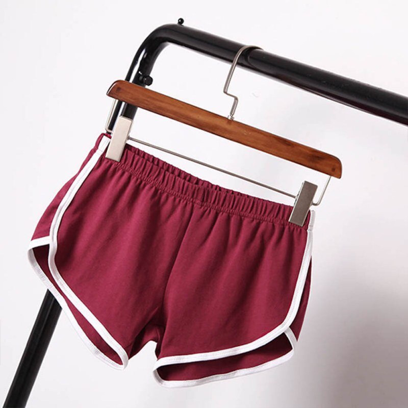 Summer Street Shorts Women Elastic Waist Short Pants Women All-match Loose Solid Soft Cotton Casual Sports Short Femme