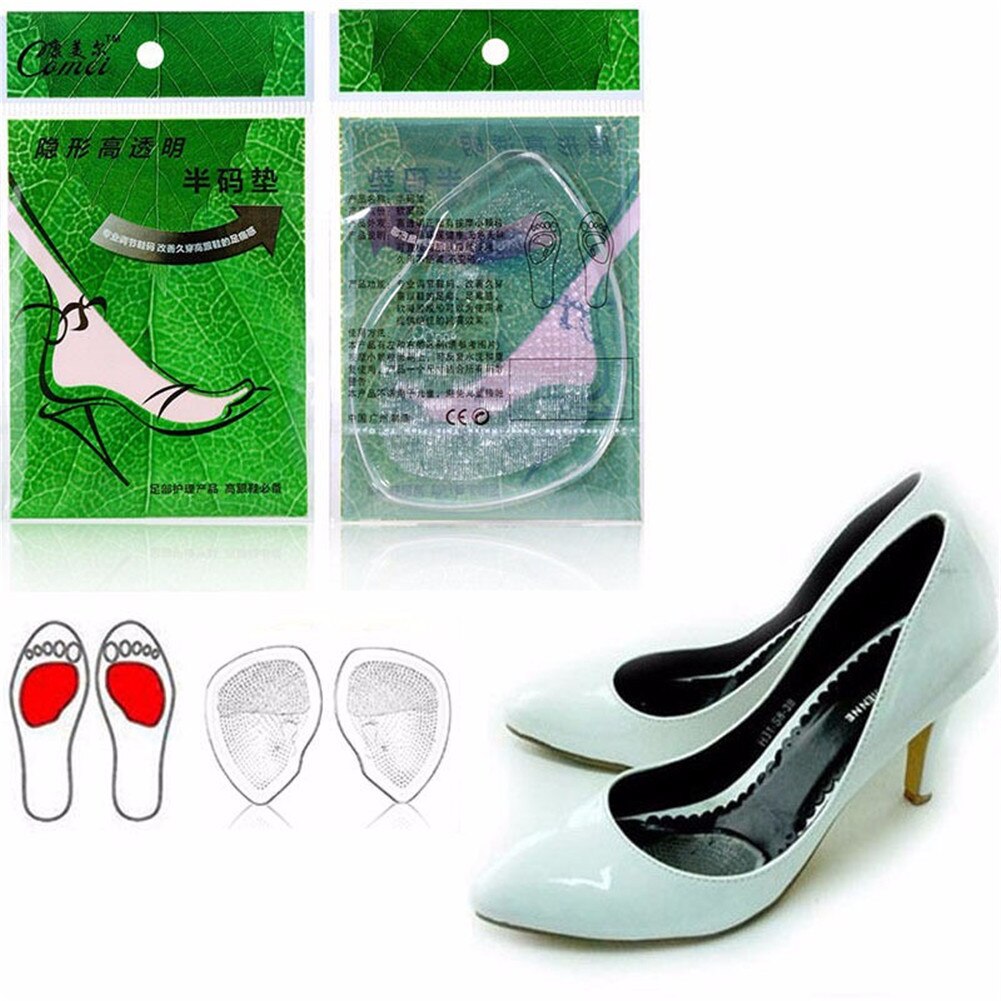High Quality 1 Pairs Gel Forefoot Pads For High Heels Pain Relief Anti-slip Elastic Cushion