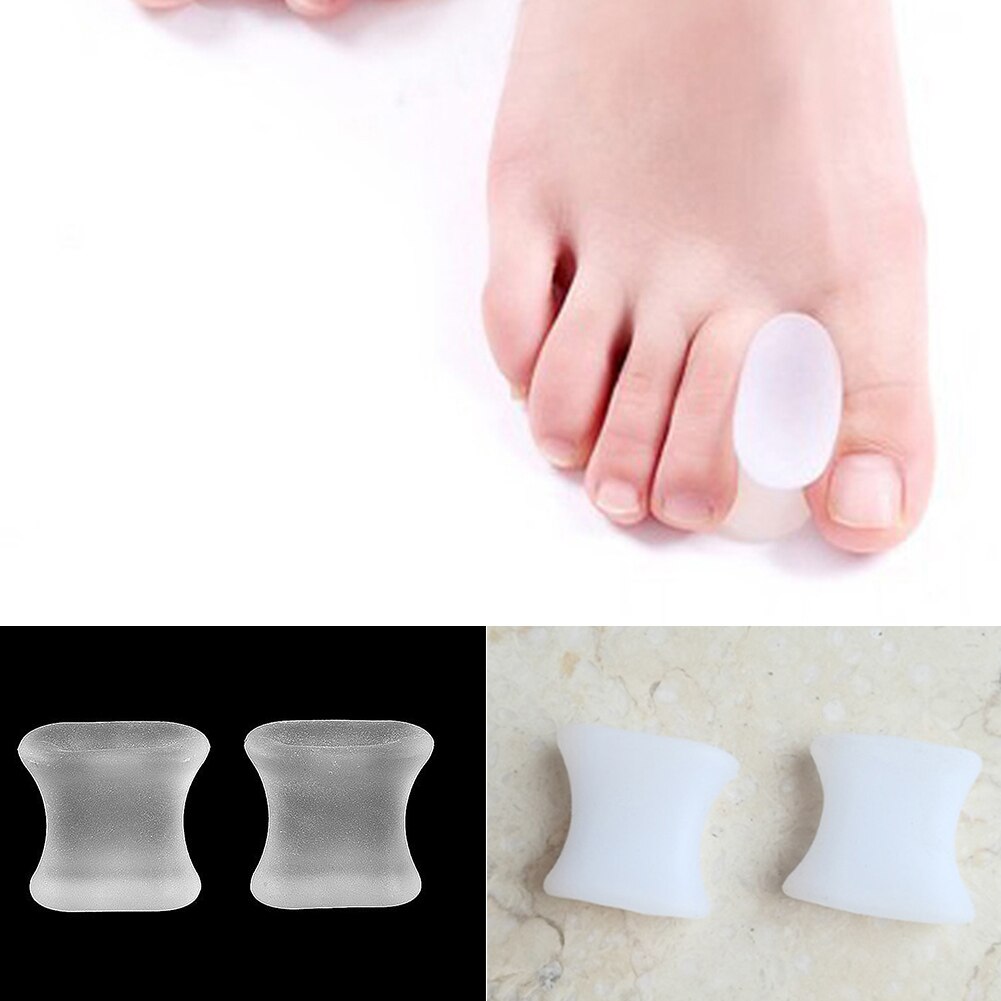 1Pair Silicone Thumb Eversion Corrector Toe Separation Toe Splitter Correction Front foot pad