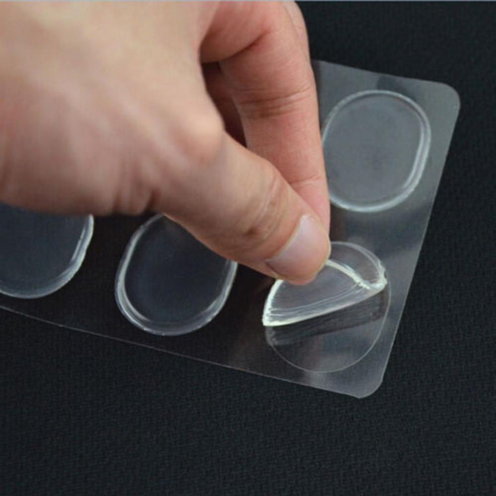 6PCS/sheet Silicone Insoles Insert Anti Slip Gel Pads Forefoot Protector Heels Rubbing Cushion Pads