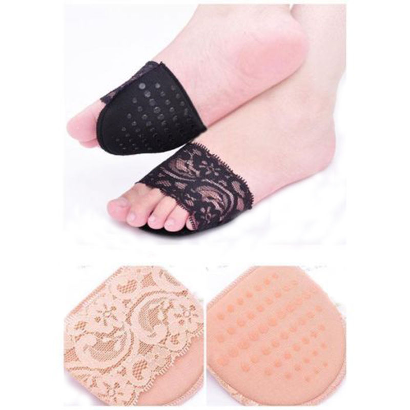 2pcs=1Pair Forefoot Insole Arch Support High Heel Shoes Insoles Flatfoot Orthotics Anti Slip Half Yard Cushion Pad Shoe Inserts