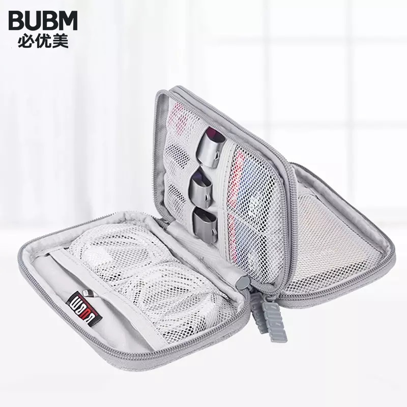 BUBM Portable 2.5'' External Hard Drive Case Cover,2.5 Inch Bag Disk HDD Protection Box Electronics Travel Organizer/ Cable Bag