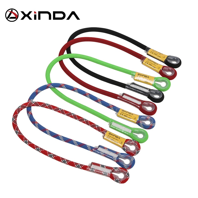 Xinda Professional Rock Climbing 10.5mm Static Lanyard Protective Eye-to-eye Sling Mountaineering Equipment