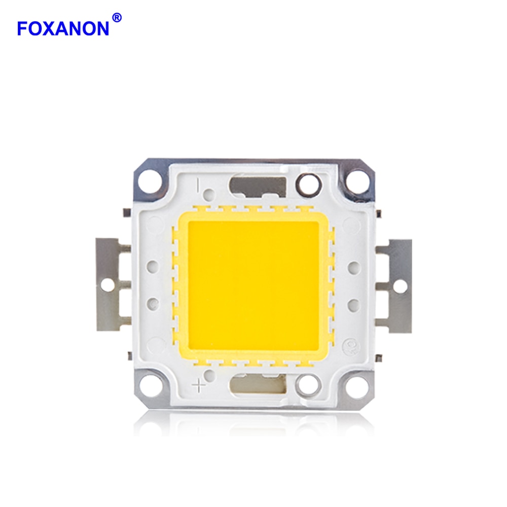Foxanon 10W 20W 30W 50W 100W LED Beads Light DC12V-36V Matrix COB Integrated LED Lamp Chip SMD For DIY Floodlight Spotlight Bulb