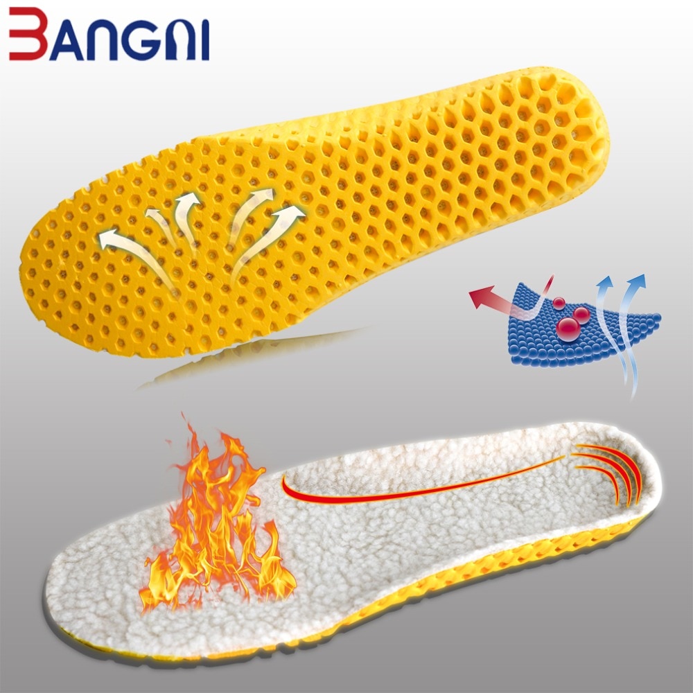 3ANGNI Keep Warm Heated Insole Cashmere Thermal Insoles Thicken Soft Breathable Winter Sport Shoes For Man Woman Boots Pad Sole