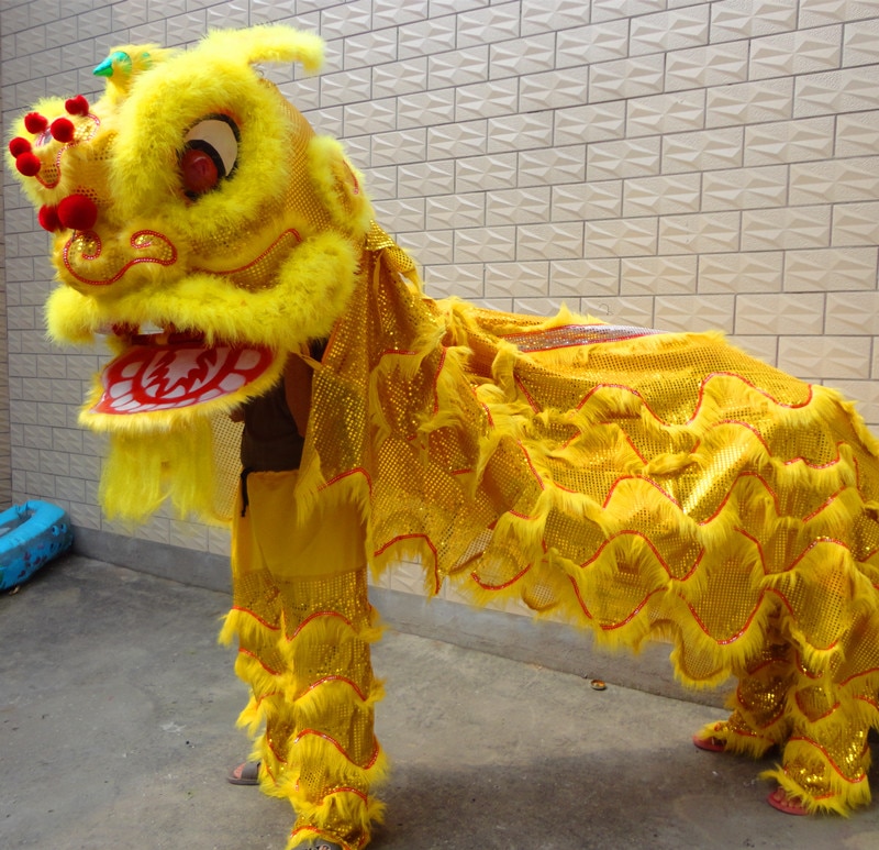 Lion Dance Costume For Overseas Chinese festivals celebration Lion Dance Performance Spring Festival adult lions dancing Outfit