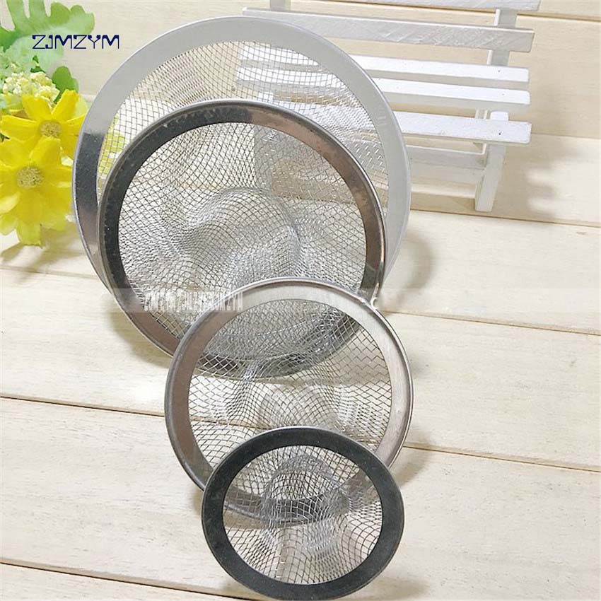 1pc Filter drain stainless steel wash basin water leak net drain kitchen sink accessories filters mesh sink 5.3cm/7.2cm/9cm/11cm