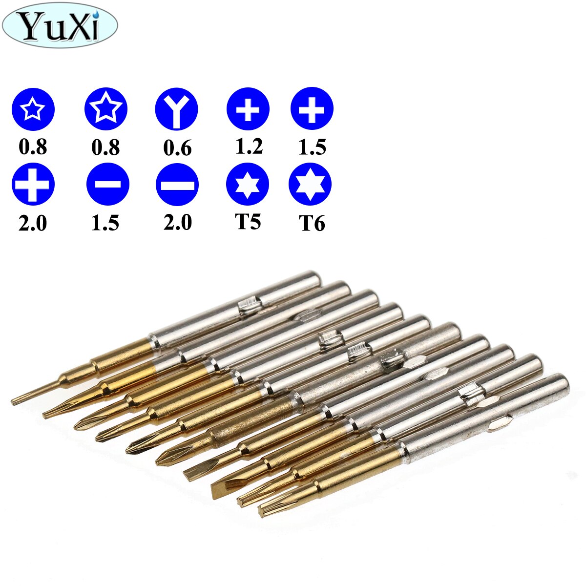 YuXi Screwdriver Set Screwdriver Repair Tool Set For iPhone Cellphone Tablet PC Hand tools Portable replacement screwdriver head