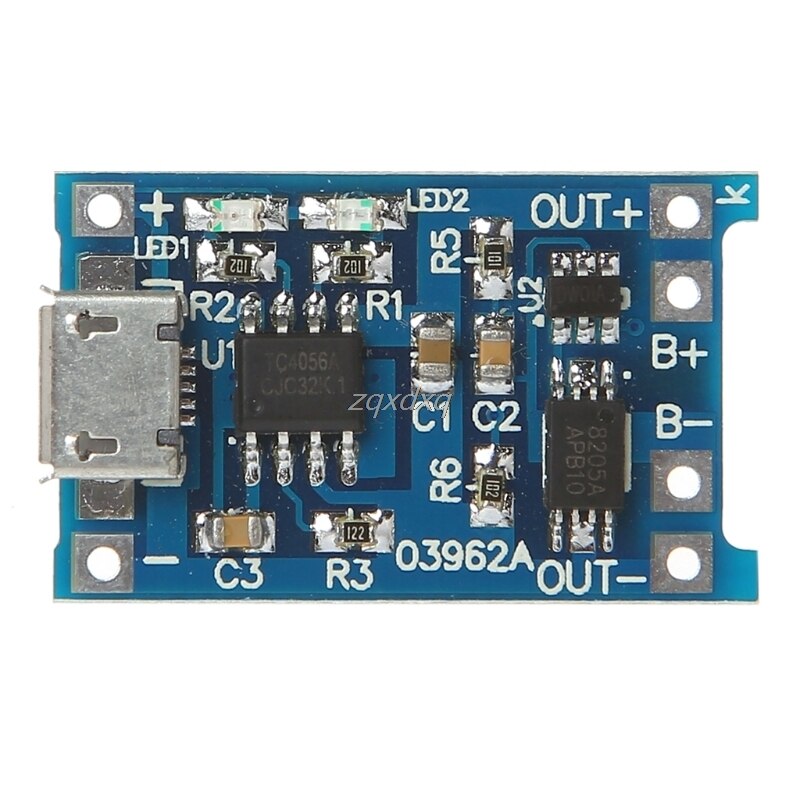 Lithium Battery Charge+Protection 2-In-1 Circuit Board 5V 1A 2A Micro USB Module Whosale&Dropship