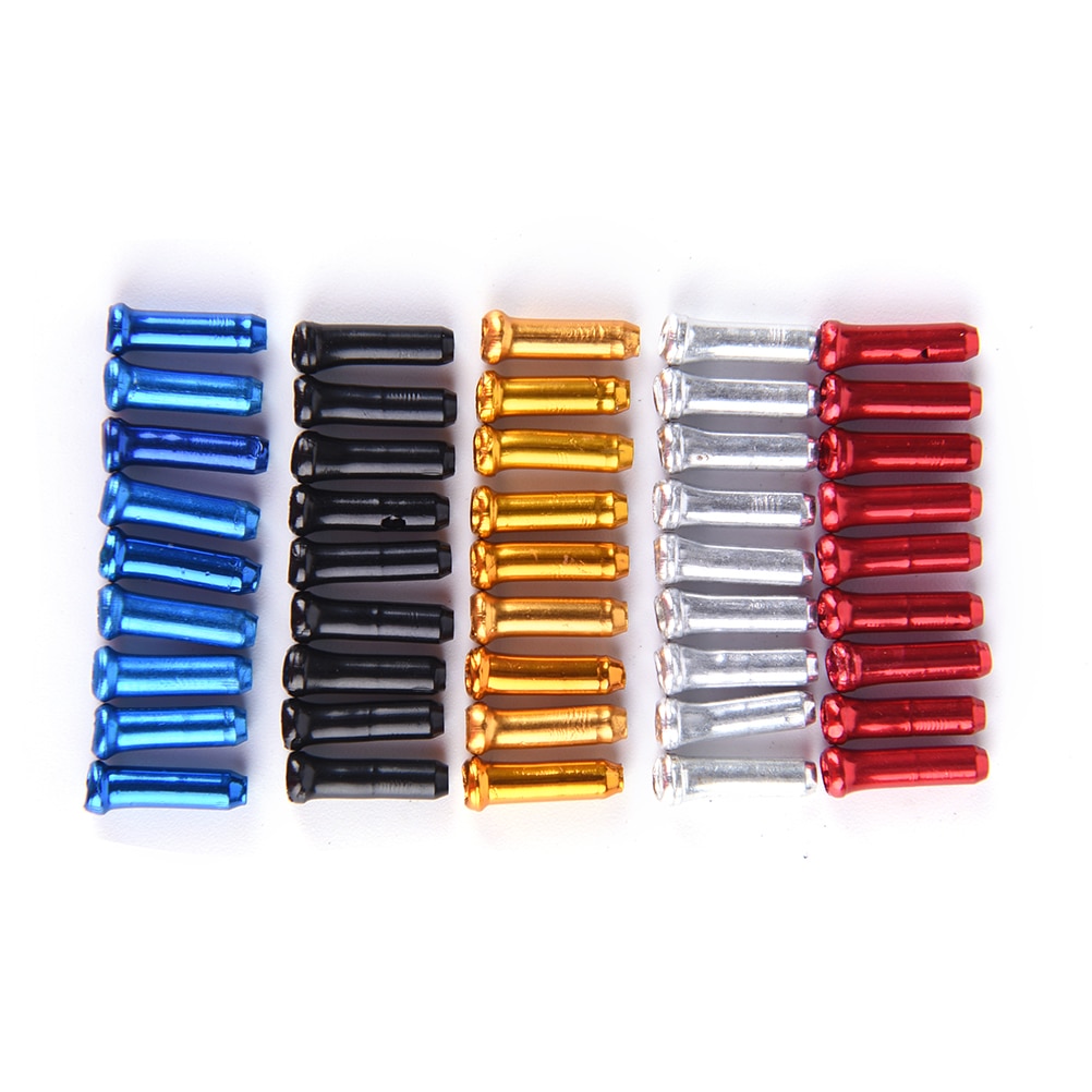 30PCS 4Colors Brake Wire End Cap Cable Parts Aluminum MTB Bicycle Bike Line Core Cap Cover Gear Shift Brake