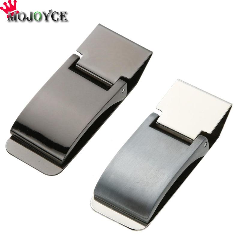 1pc Useful Metal Stainless Steel Money Clip Holder Folder Collar Clip Decor