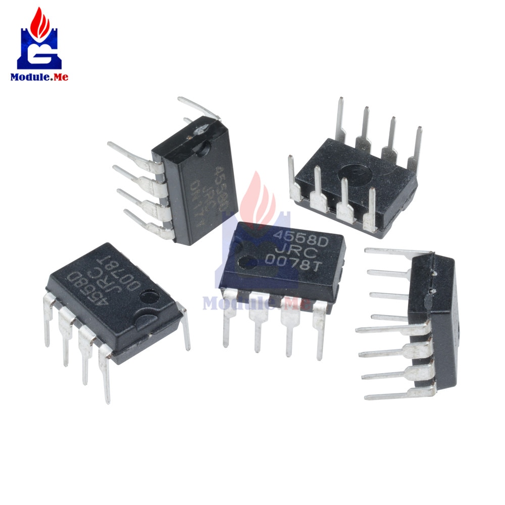 5 PCS/Lot IC Chips JRC4558 4558 4558D JRC4558D DIP-8 Original Integrate Circuits