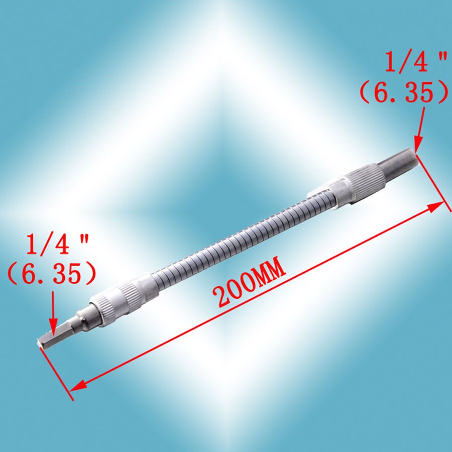 150- 400mm Flexible Shaft Tool Metal Drill Screwdriver Bit Holder Connect Link Multitul Hex Shank Extension Snake Bit