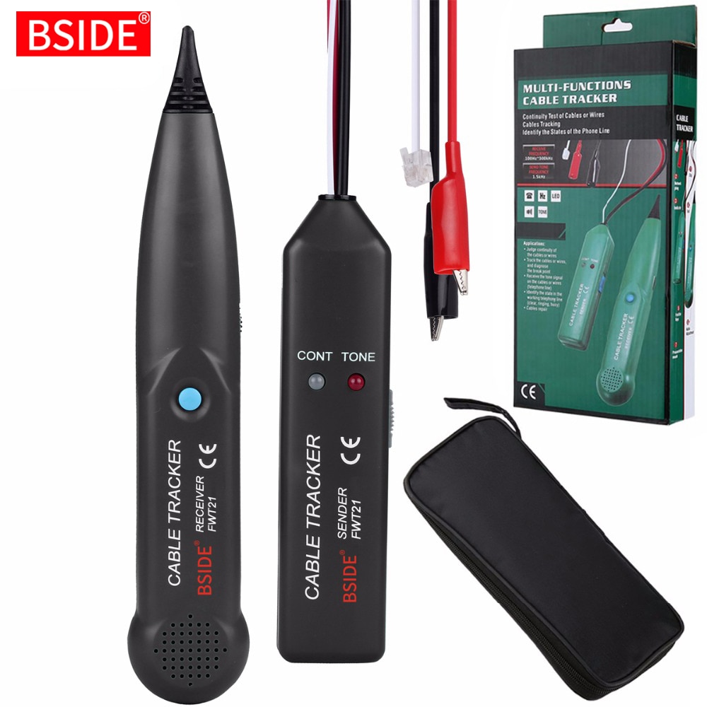 BSIDE FWT21 Cable Tracker Telephone line Detector wire finder wiring Wires Trace breakpoint location test Excellent than MS6812